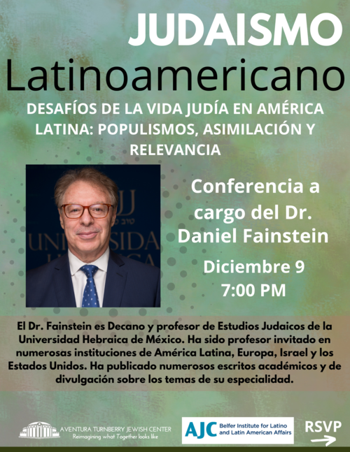 Banner Image for Judaismo Latinoamericano conferencia a cargo del Dr. Daniel Fainstein